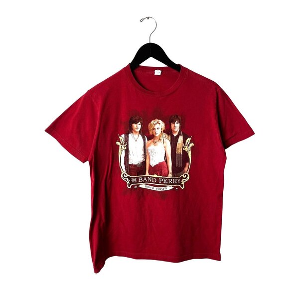 The Band Perry 2012 Graphic Tee Small Red Ringspun Cotton Unisex Fit - Picture 2 of 16
